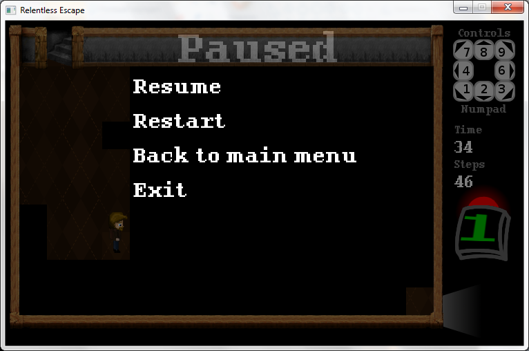 A pause screen because, well, you obviously need to be able to pause it. Duh.